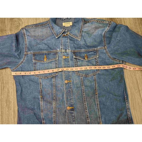 Vintage JCREW jeans jacket men's size XL - Picture 6 of 7